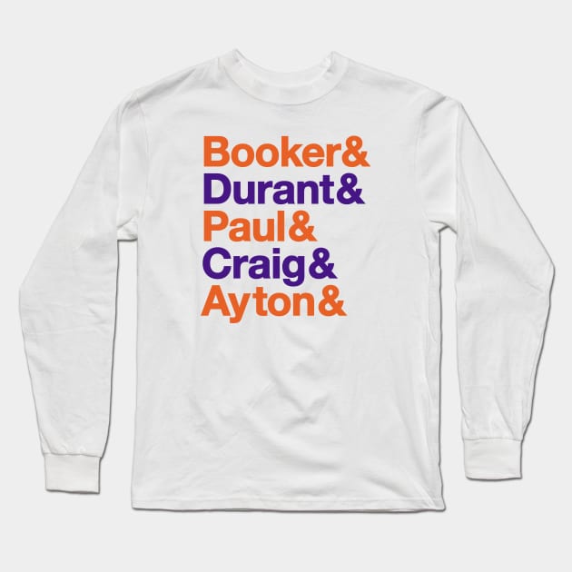 New Suns Roster 23 Long Sleeve T-Shirt by LunaGFXD